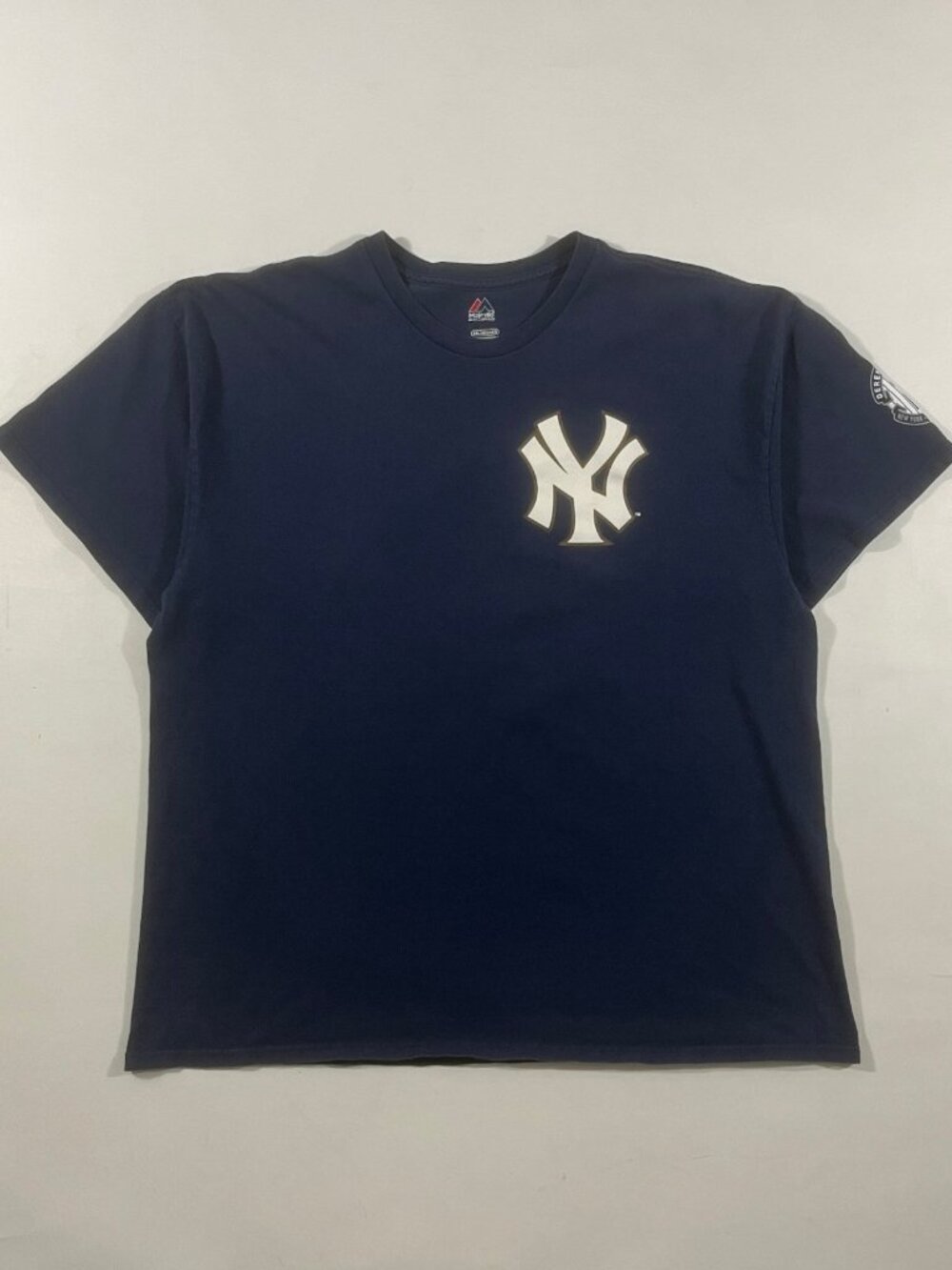 Majestic New York Yankees Derek Jeter #2 Retirement Patch Navy Tee 2XL